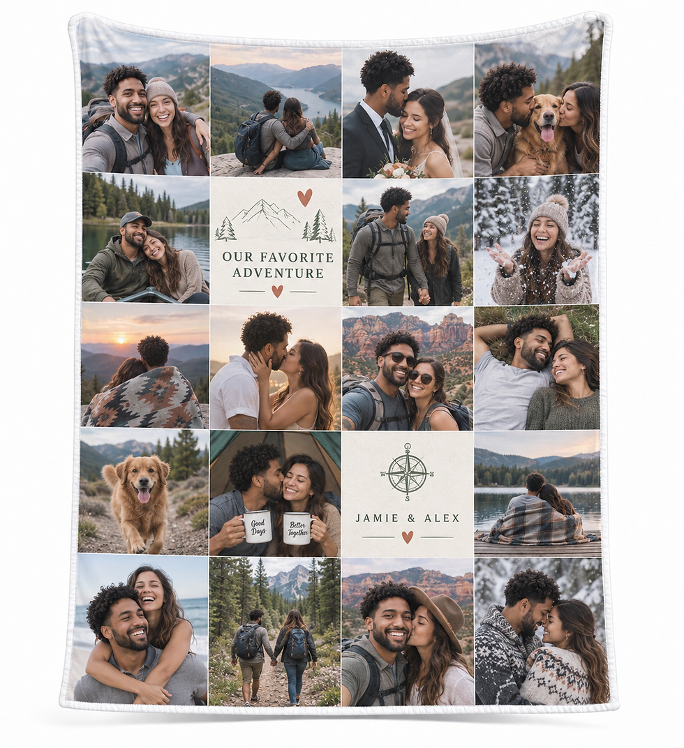 Thumbnail: Celebration Photo Plush Throw Blankets