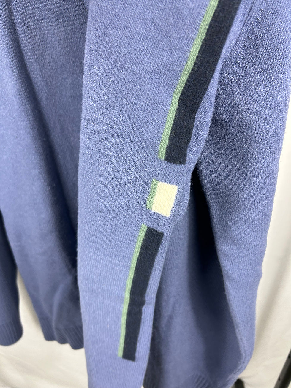 Thumbnail: Cruciani Navy Blue V-Neck sweater (100% wool)