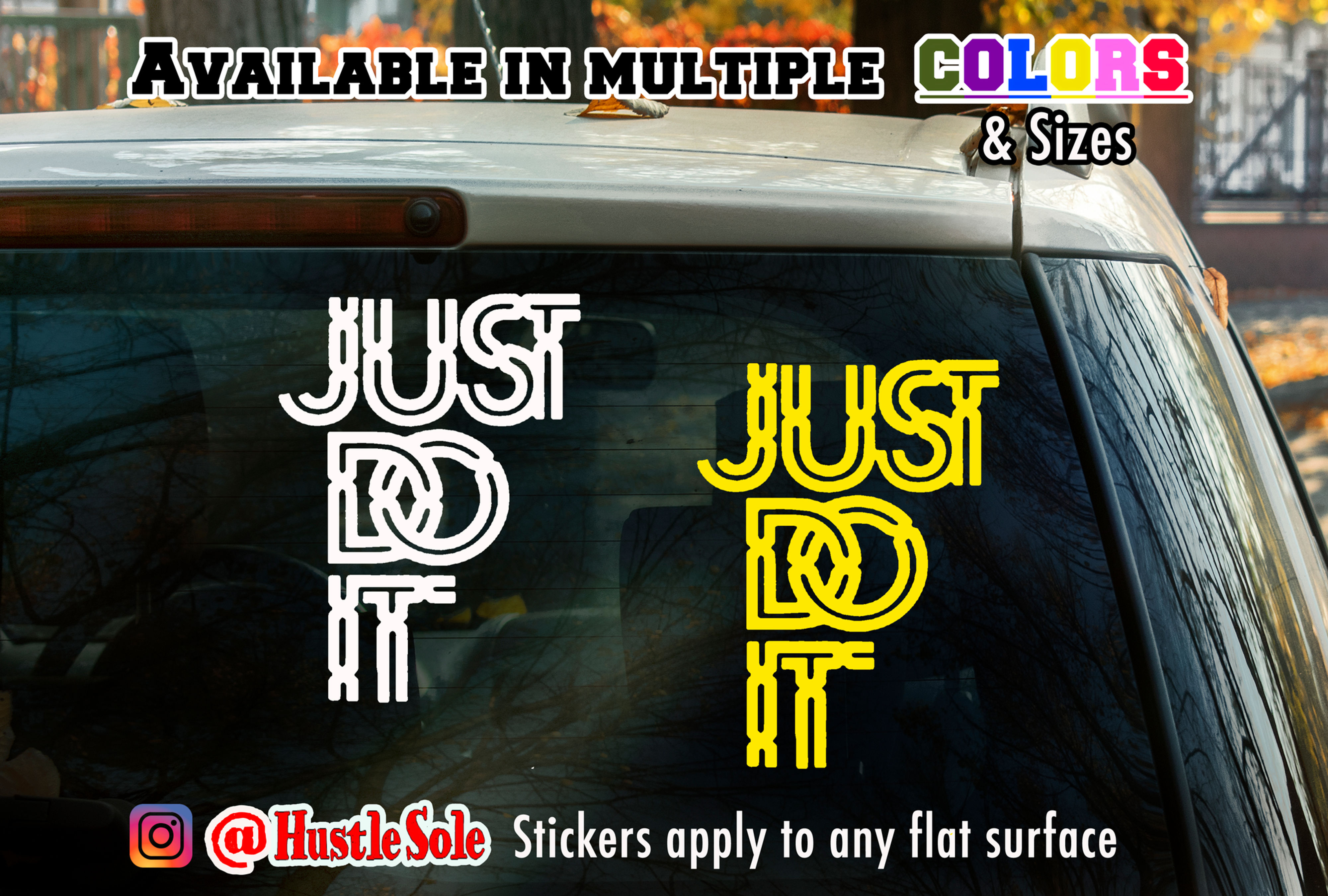 Nike Just Do it Chain - Decal Sticker for a Car, Window, Wall, or Laptop #x25