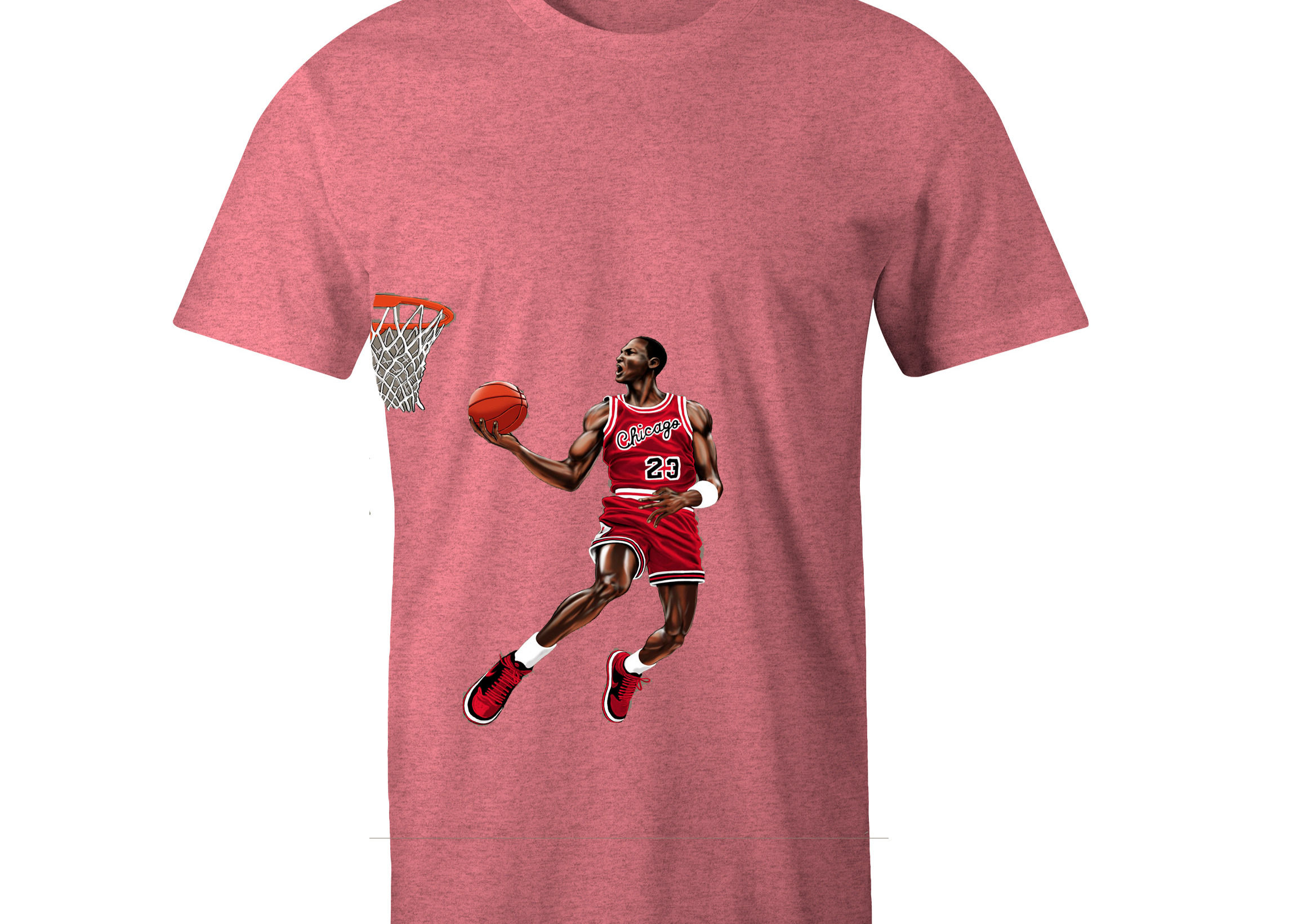 MJ Dunk Contest Cartoon - Fan Art Custom T-Shirt