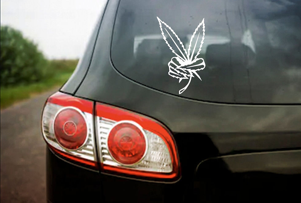 Thumbnail: Marijuana Peace Decal Sticker