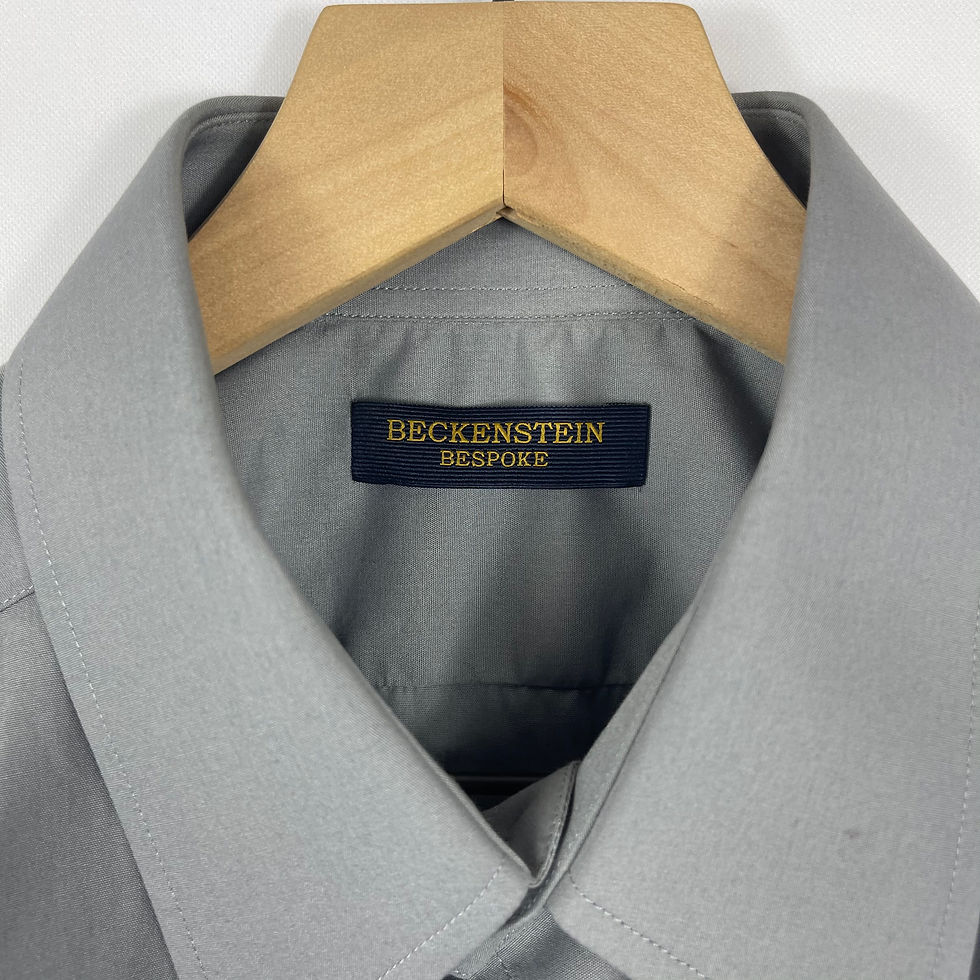 Thumbnail: Beckenstein Bespoke Gray Button Up