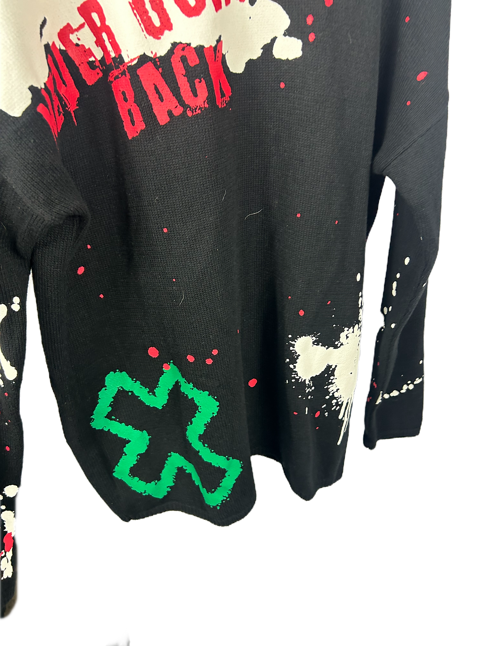 Thumbnail: Bershka Black Sweater with Graphic Design