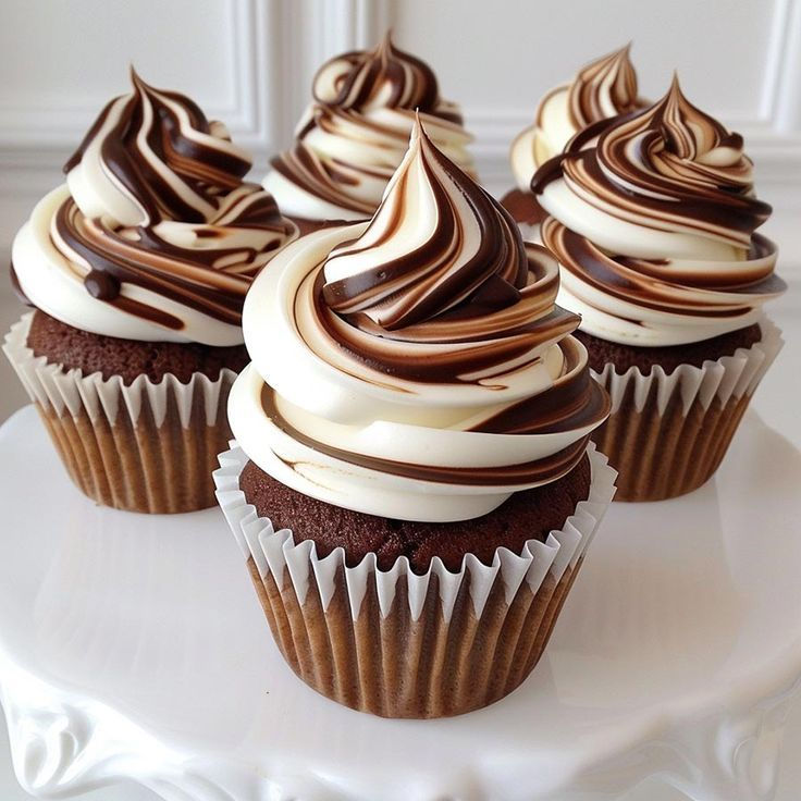 The Black & White Cream Core Cupcake