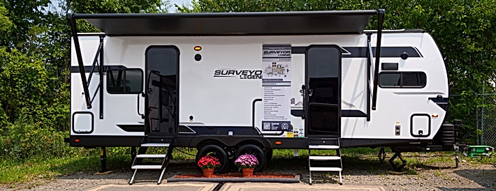 Forest River Surveyor Travel Trailer campsite