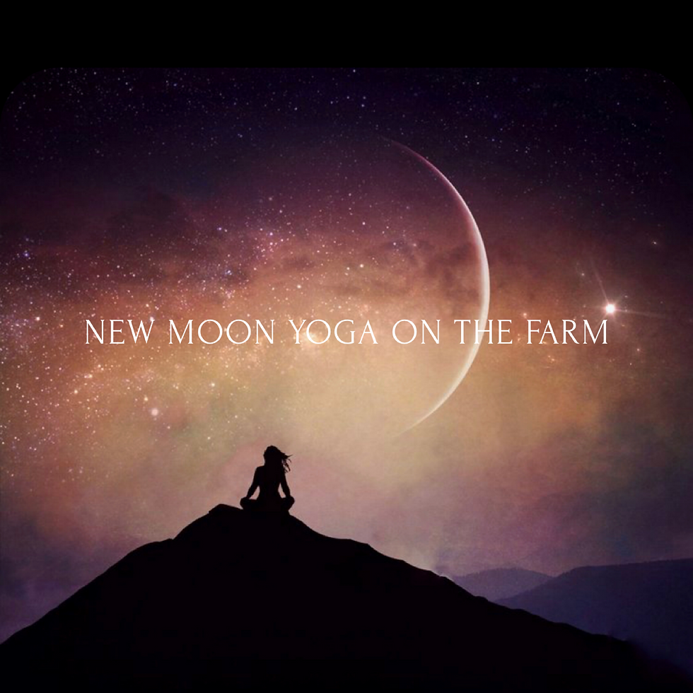 New Moon Yoga & Crystal Singing Bowls on the Farm