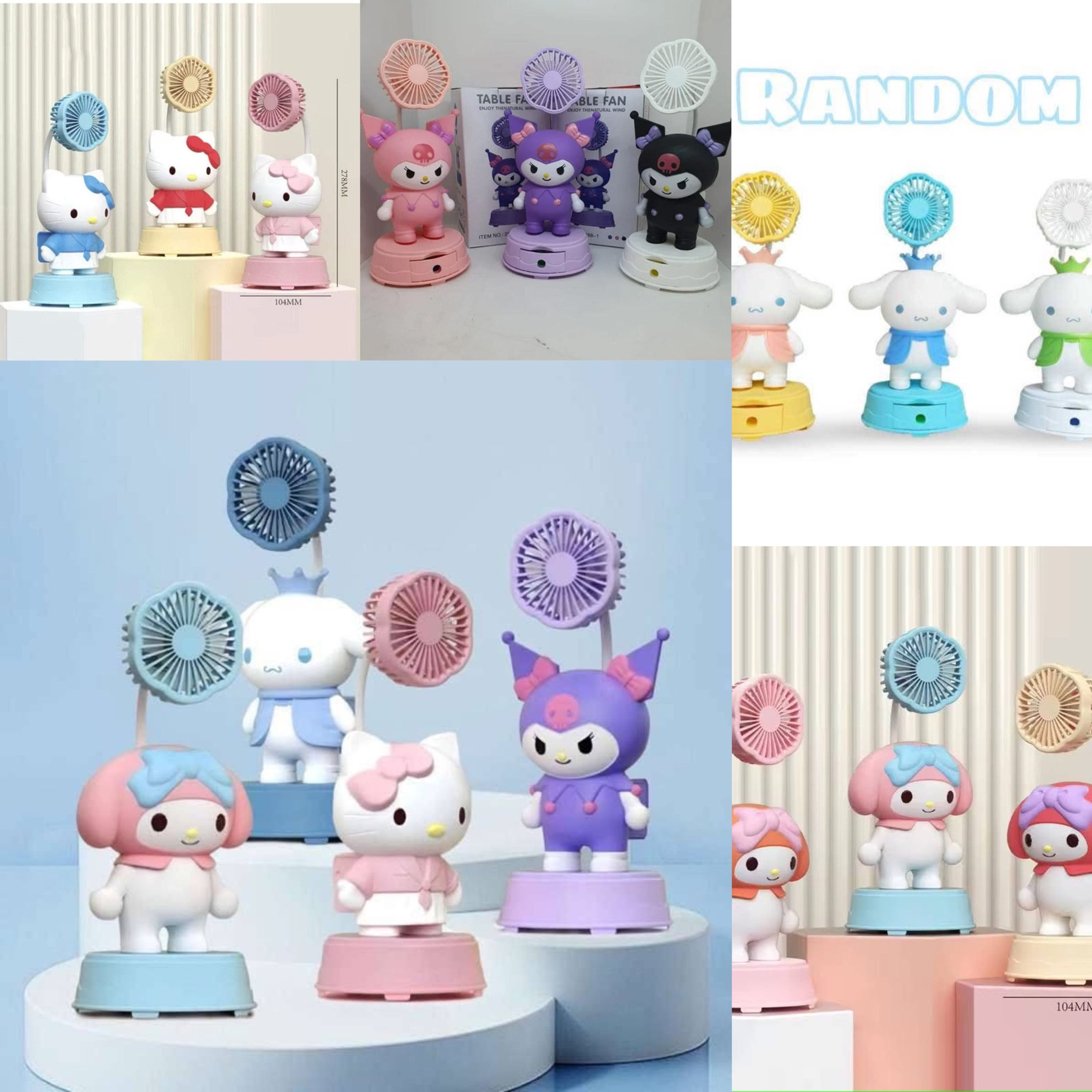 Ventilador con sacapuntas Sanrio 
