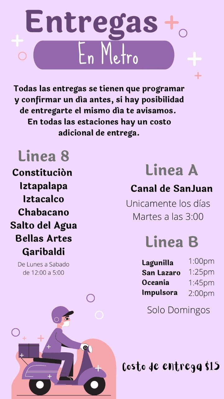 entregas en metro