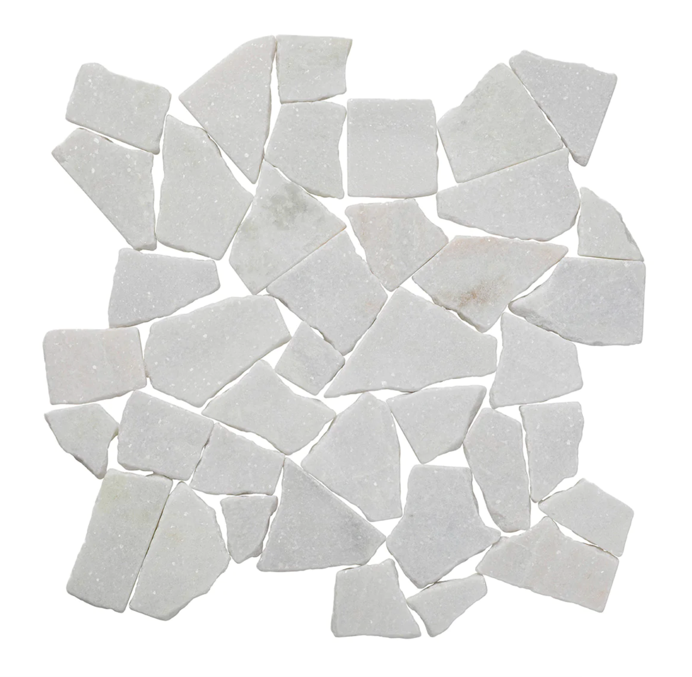 RANDOM WHITE MARBLE TUMBLED