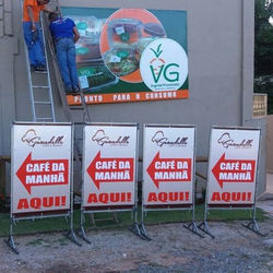 Painéis e cavaletes  #placaserv #placas #placa de obra #fachada #luminoso #letreiro #paineis #plotag