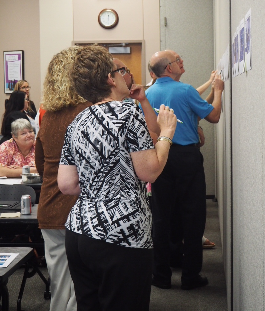 Cohort members participate in a data walk 3_edited