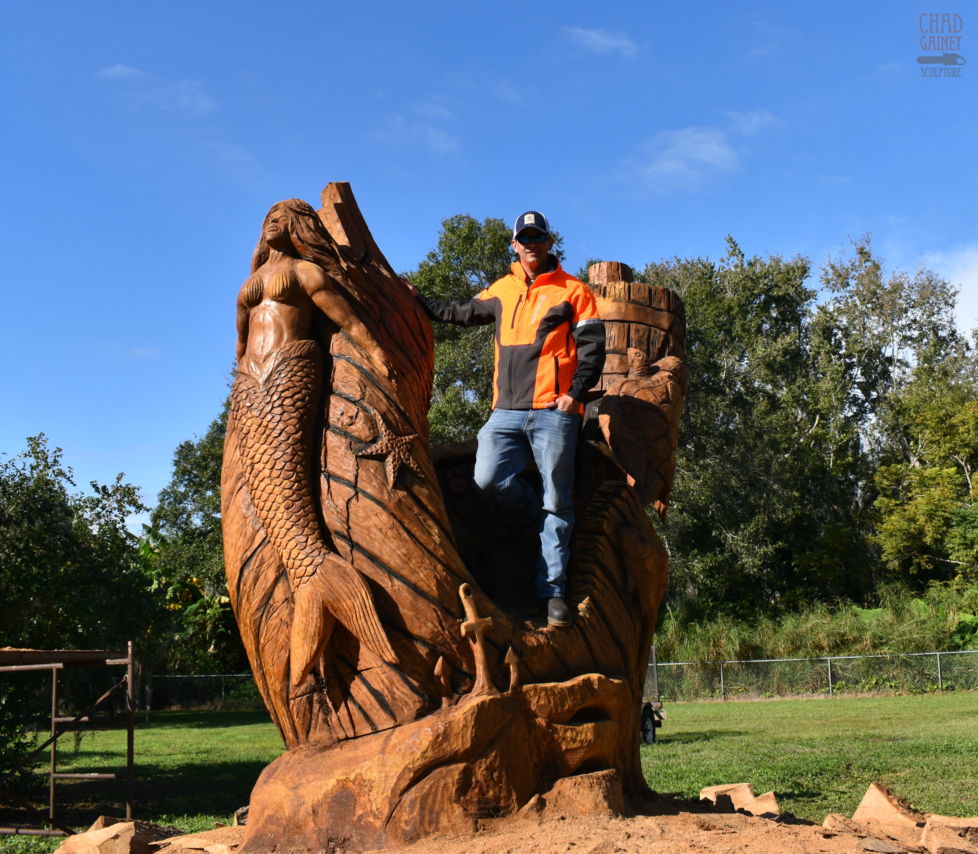 Chainsaw artist chad gainey sculpture