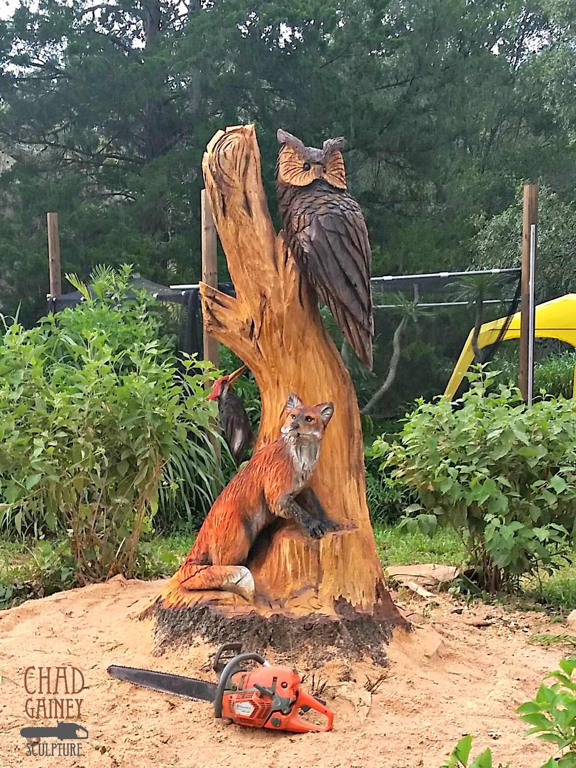 Chainsaw Artist Chad Gainey Sculpture