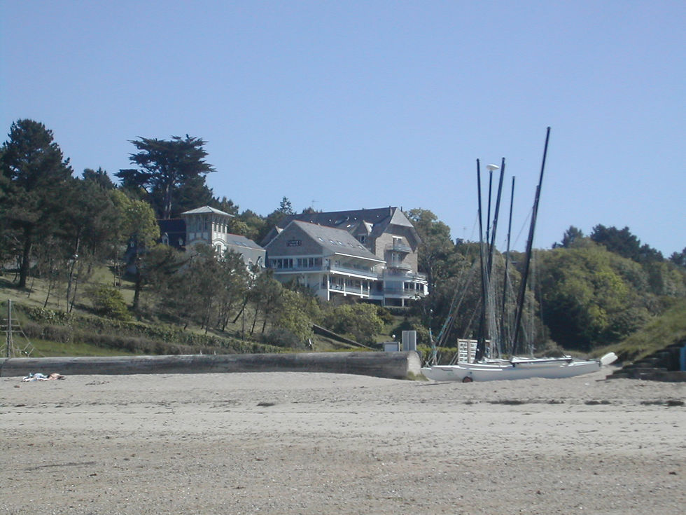 Résidence vue de la plage