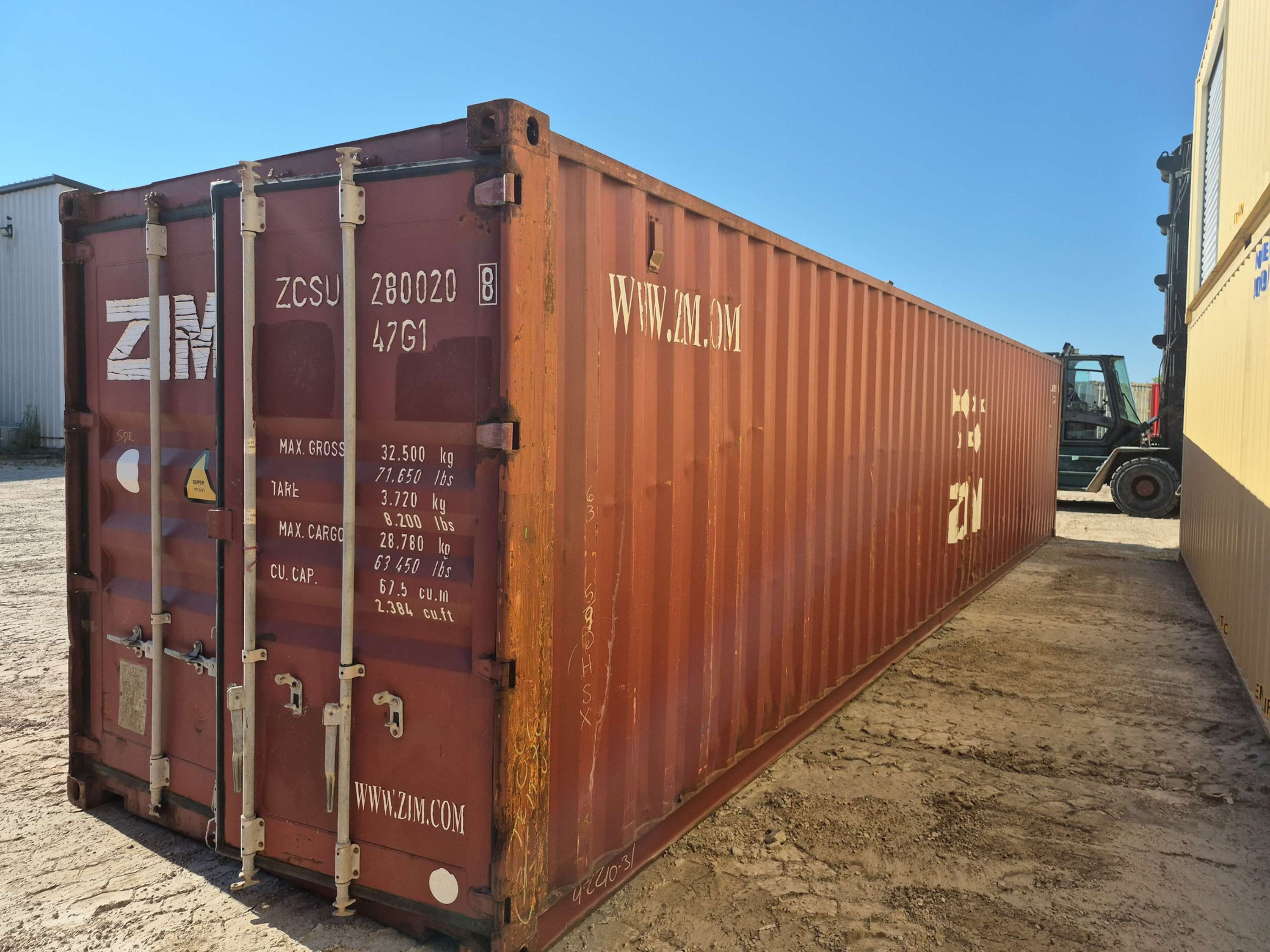 40 foot std ZCSU 280020 G2 