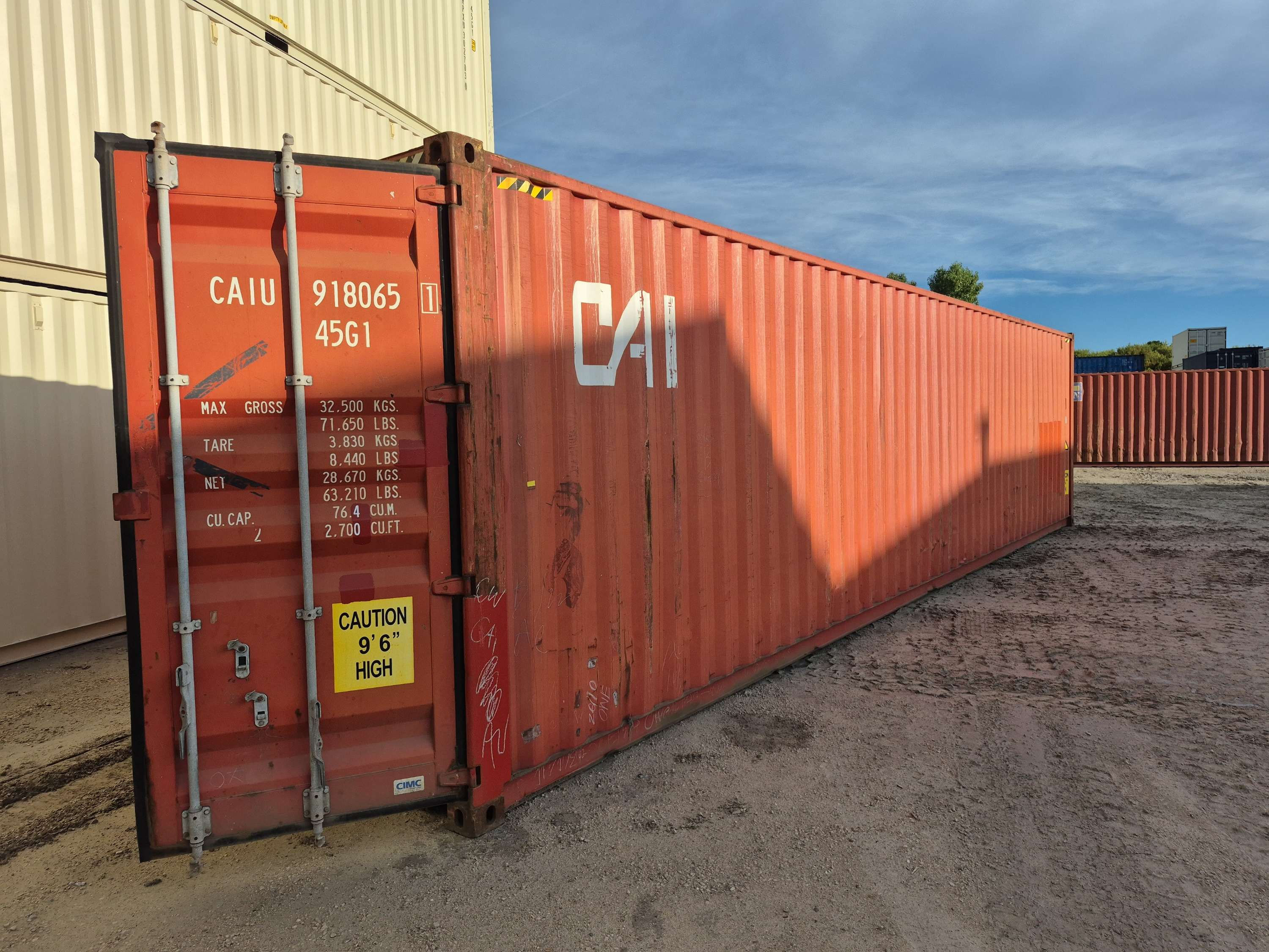 40 foot HC CAIU 918065 G2