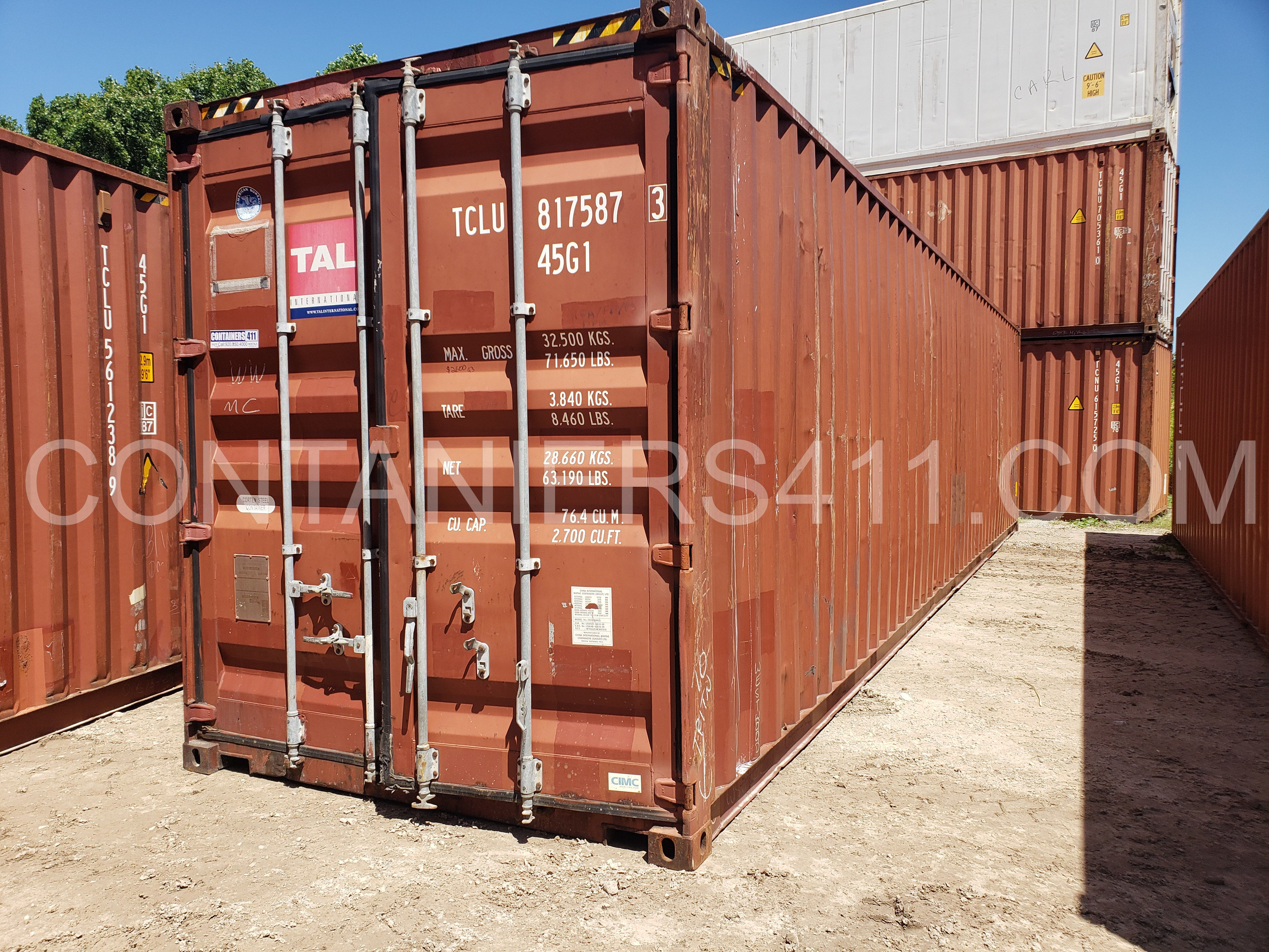 40FT Shipping Container, G3 TCLU 817587
