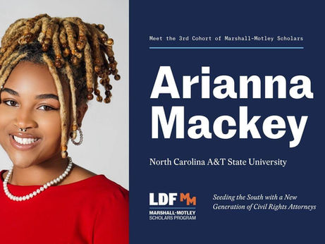Mackey Named A&T’s First Marshall-Motley Scholars Program Recipient