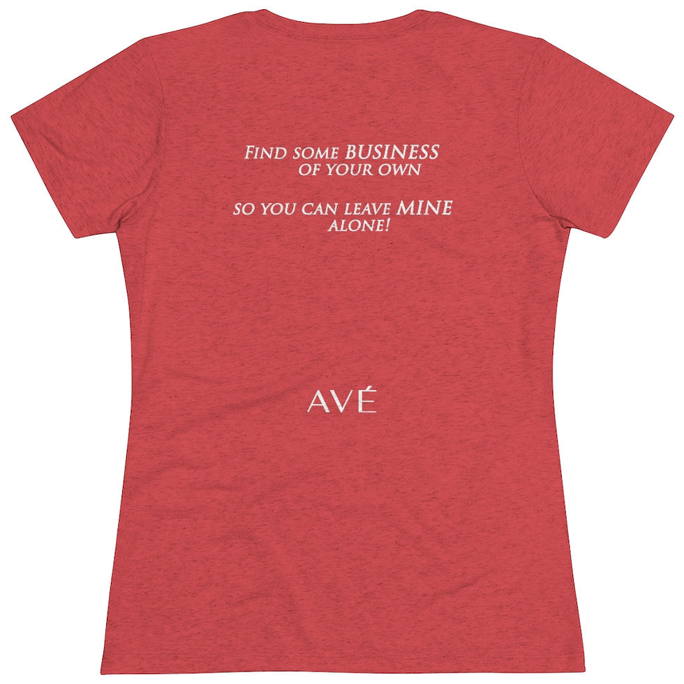 Thumbnail: Mind Your Business Triblend Fitted Tee - colors