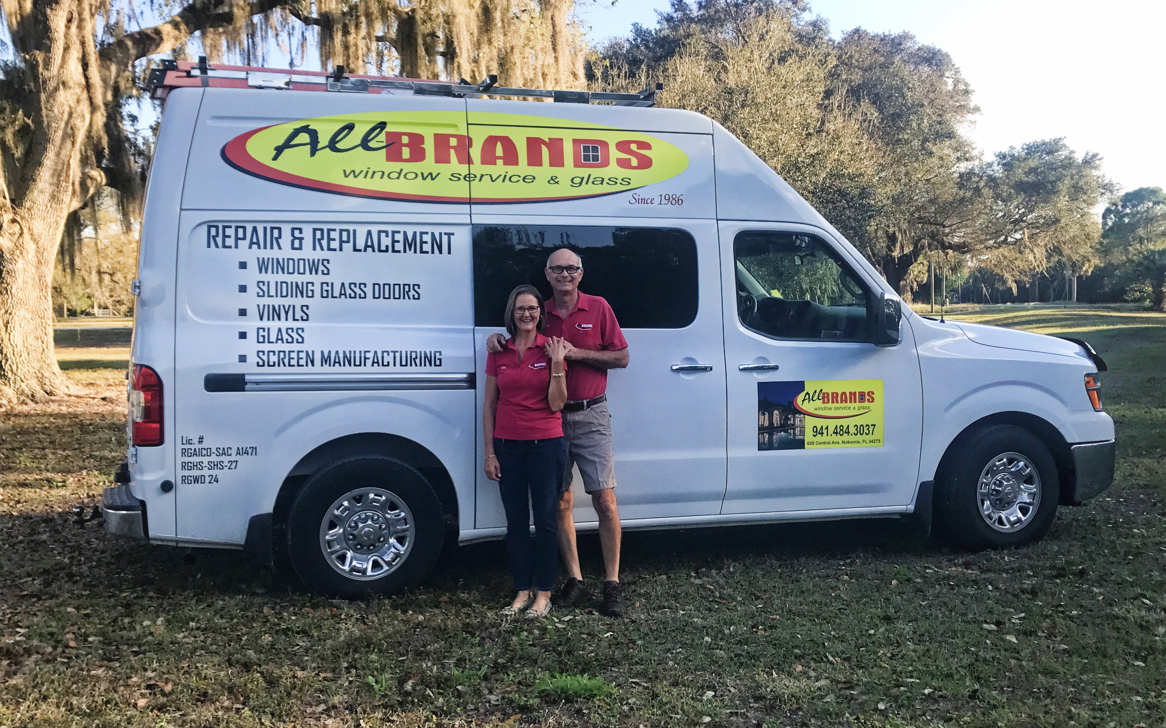 All-Brands Van with owners, Wayne & Lisa Lane