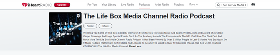 The Life Box Media Channel Radio Podcast Is Excited To Now Be On
I-Heart Radio