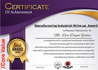 Awards at a Glance | The Core Value