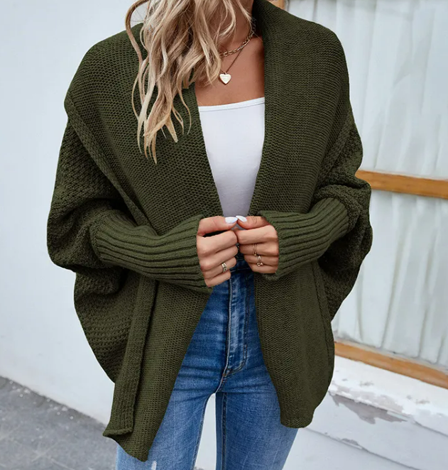 Thumbnail: Loose Knitted Sweater Cardigan