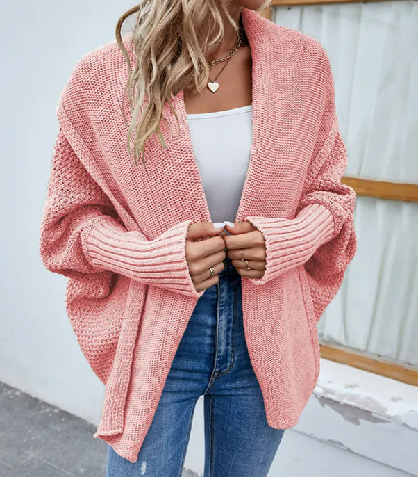 Thumbnail: Loose Knitted Sweater Cardigan