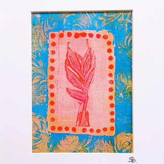 Gel printing plate techniques mixtes