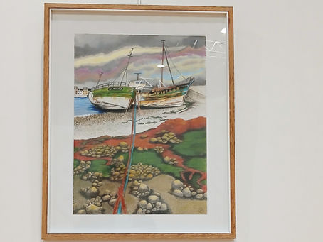 Accrochage au Salon des 40