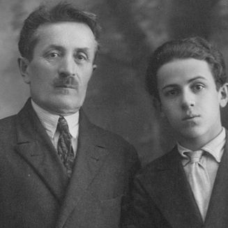 Веніямін Блажэнны з бацькам (1930-я гг.)