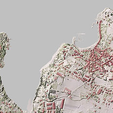 imagen obtenida con lidar para estudio de la costa