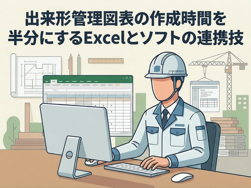 出来形管理図表の作成時間を半分にするExcelとソフトの連携技