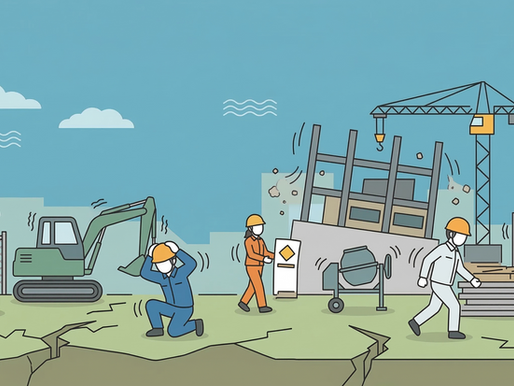 工事現場で地震が発生したら？初動対応の鉄則と内業負担を減らす記録術