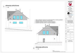 jednorodzinny skawa MK - Drawing Sheet - A6 - elewacje 1