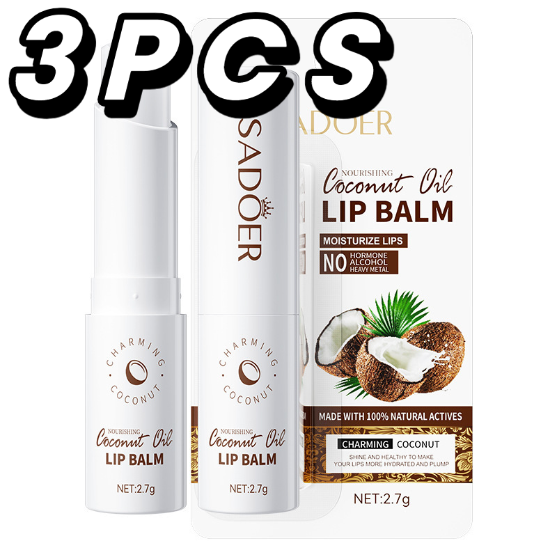 Thumbnail: Coconut Lip Balm - Lasting Nourishment and Moisture for Men and Women
