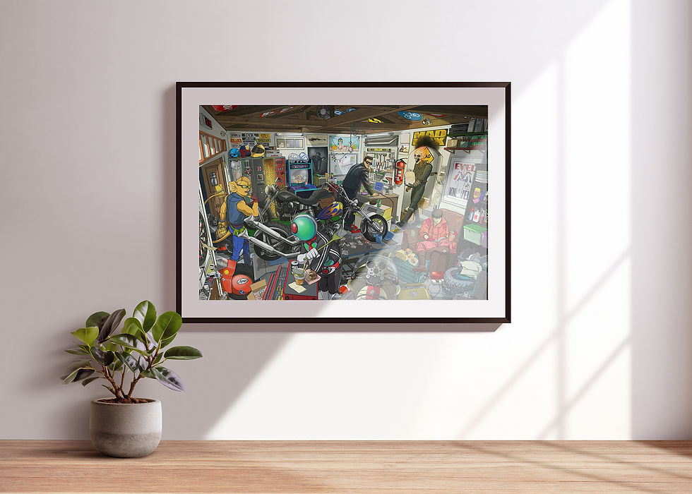 Thumbnail: Garage Band (Fine Art Print)