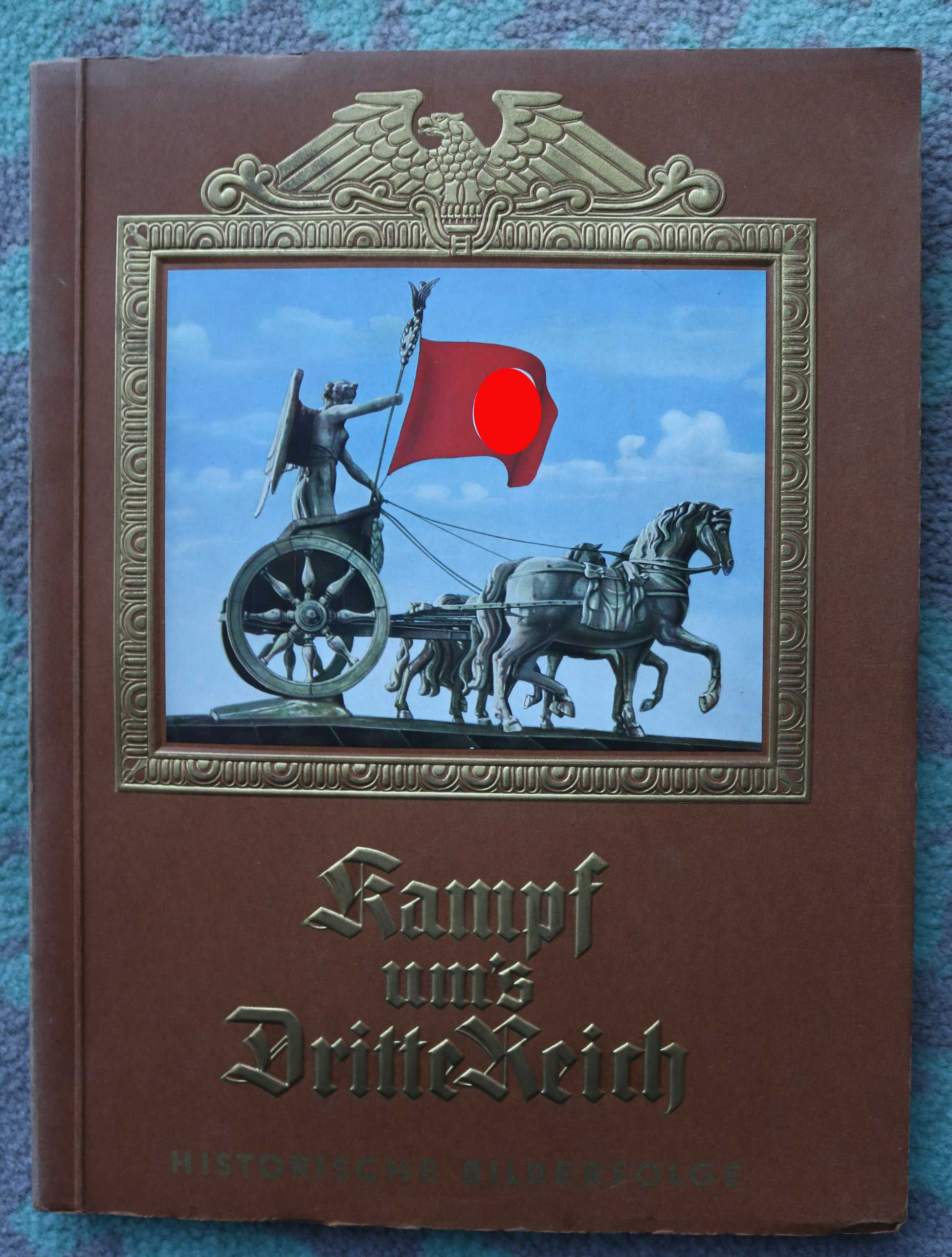 DER KAMPF UM´S DRITTE REICH - ZBA - ZIGARETTENBILDERALBUM - TOP, einband