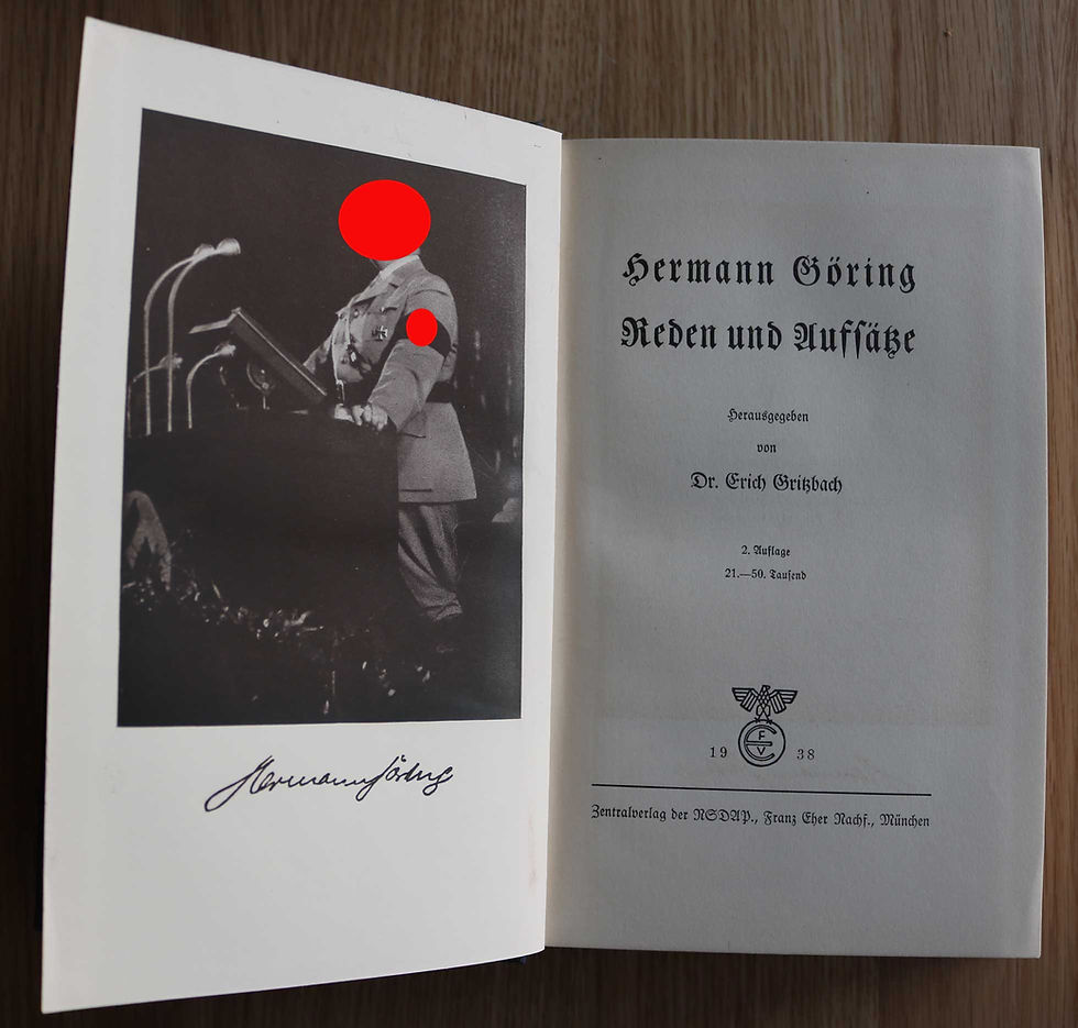 Thumbnail: HERMANN GÖRING - REDEN UND AUFSÄTZE 1938, erste seiten