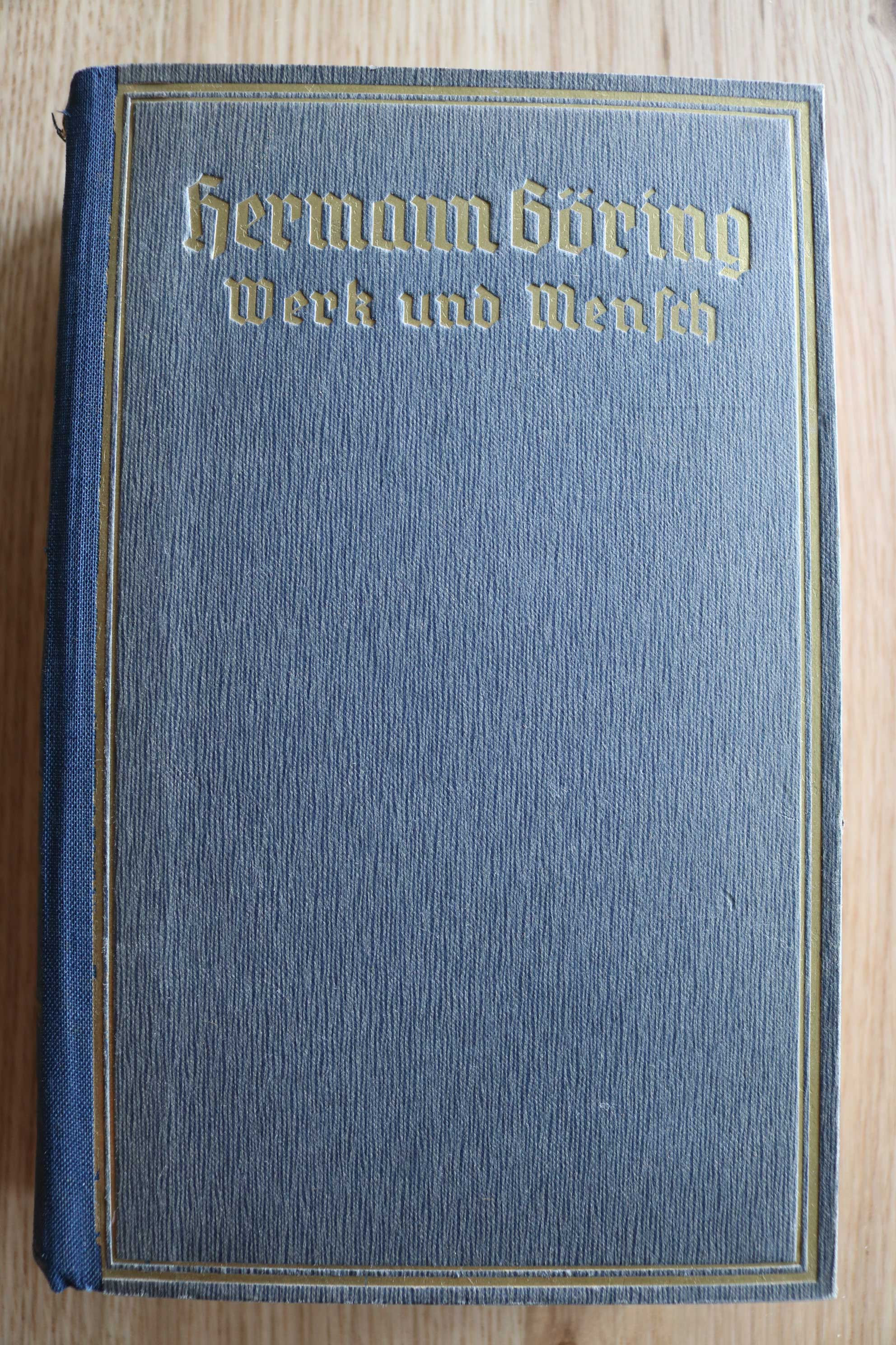 HERMANN GÖRING - WERK UND MENSCH 1942 / NEUDEUTSCHE SCHRIFT, buchdeckel