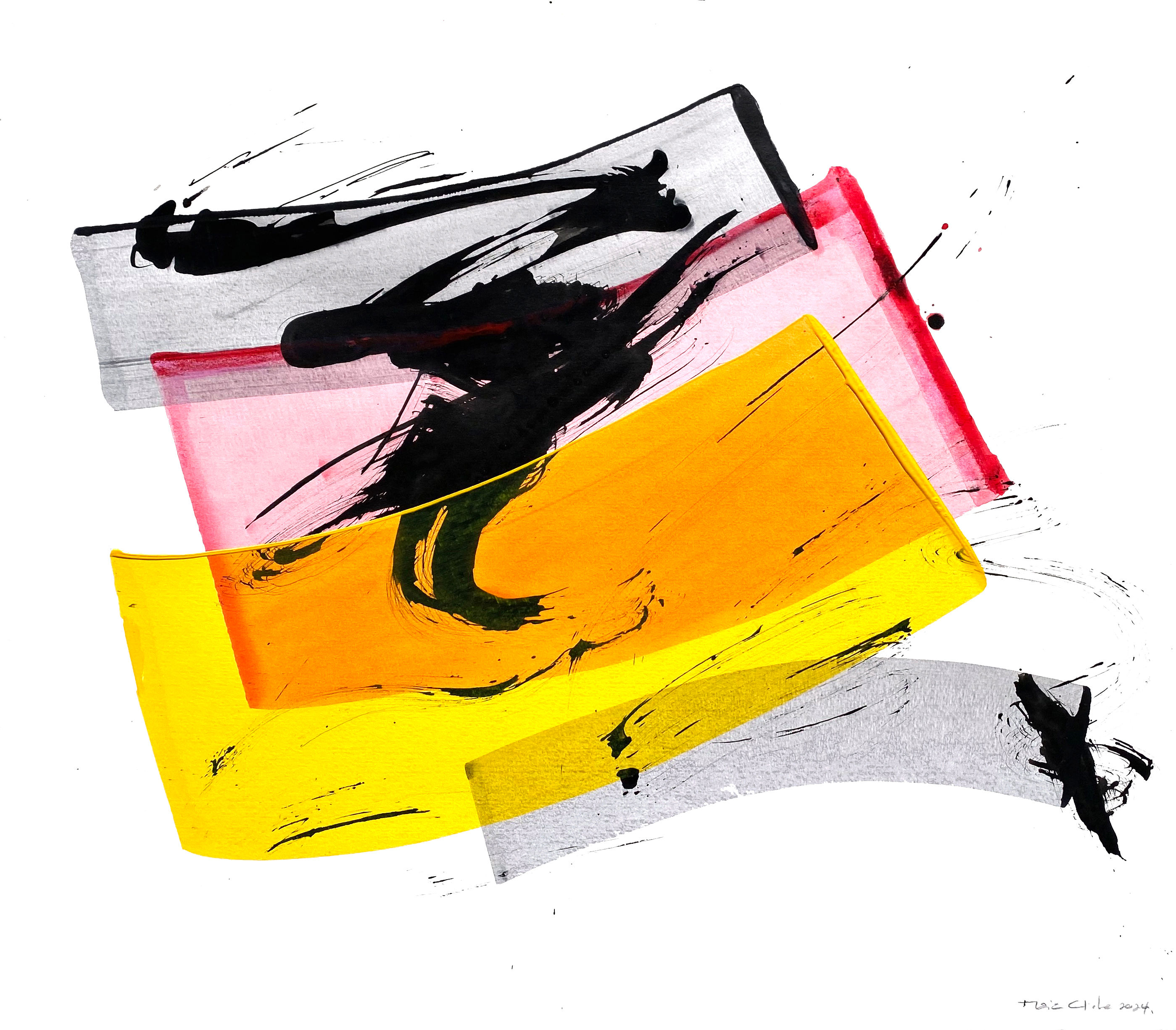 G-1   2021  acrylique + encre de chine 15x18 po - 38x4