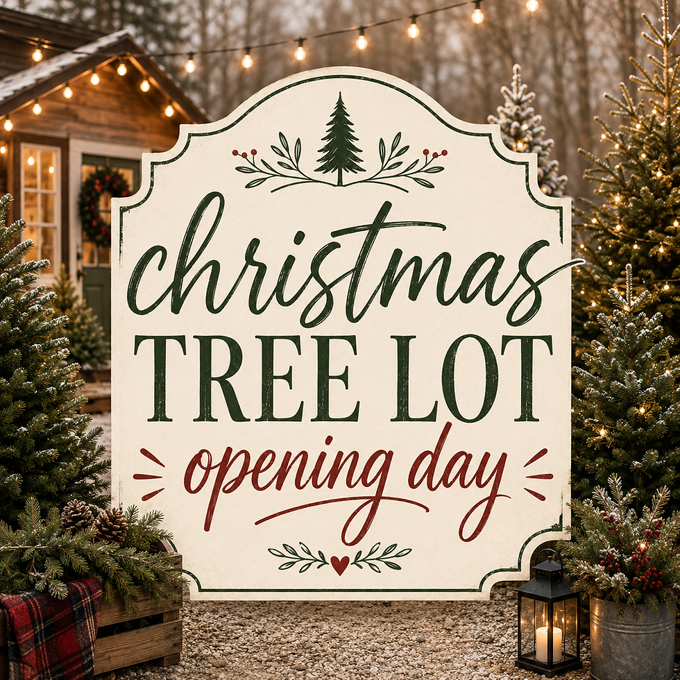 Christmas Tree Lot Opens- Tentative