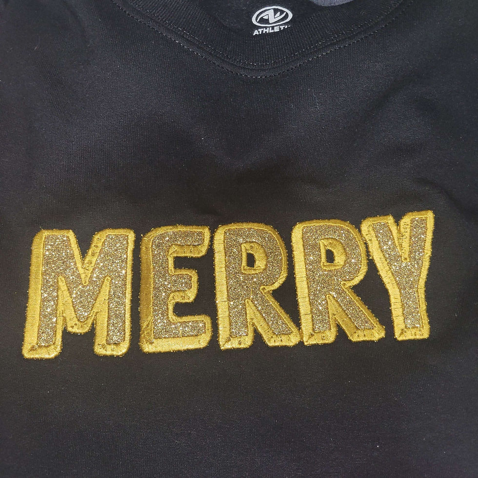 Thumbnail: Embroidered Word with accent side bow  Sweatshirt 