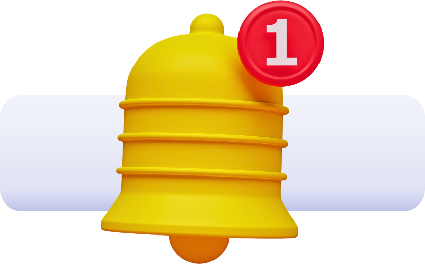 Notification bell graphic