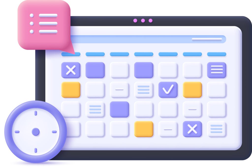 Task Calendar Management Graphic