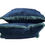 Thumbnail: two blue cushions with fringe trim detail view