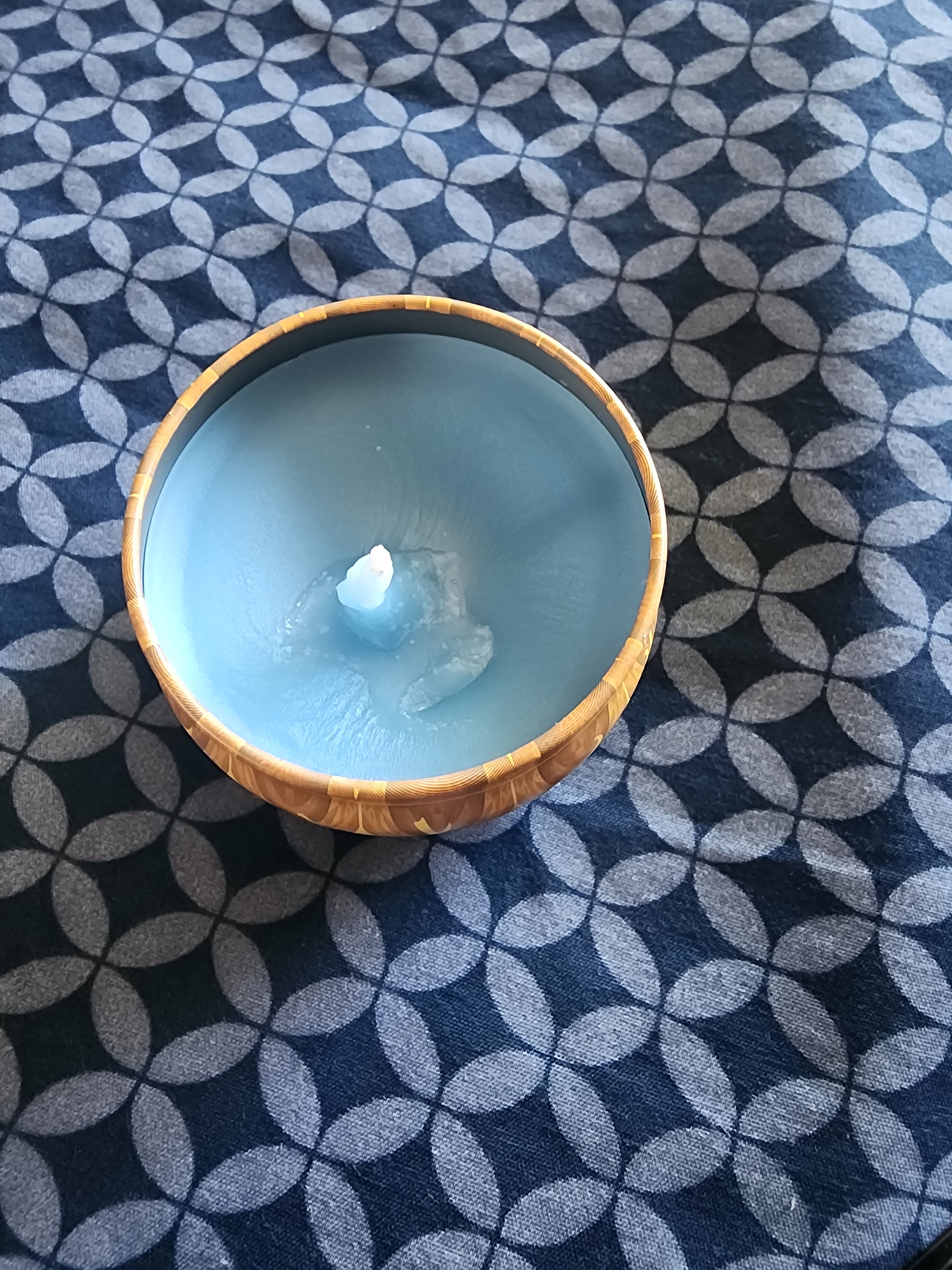 Ocean blue Candle