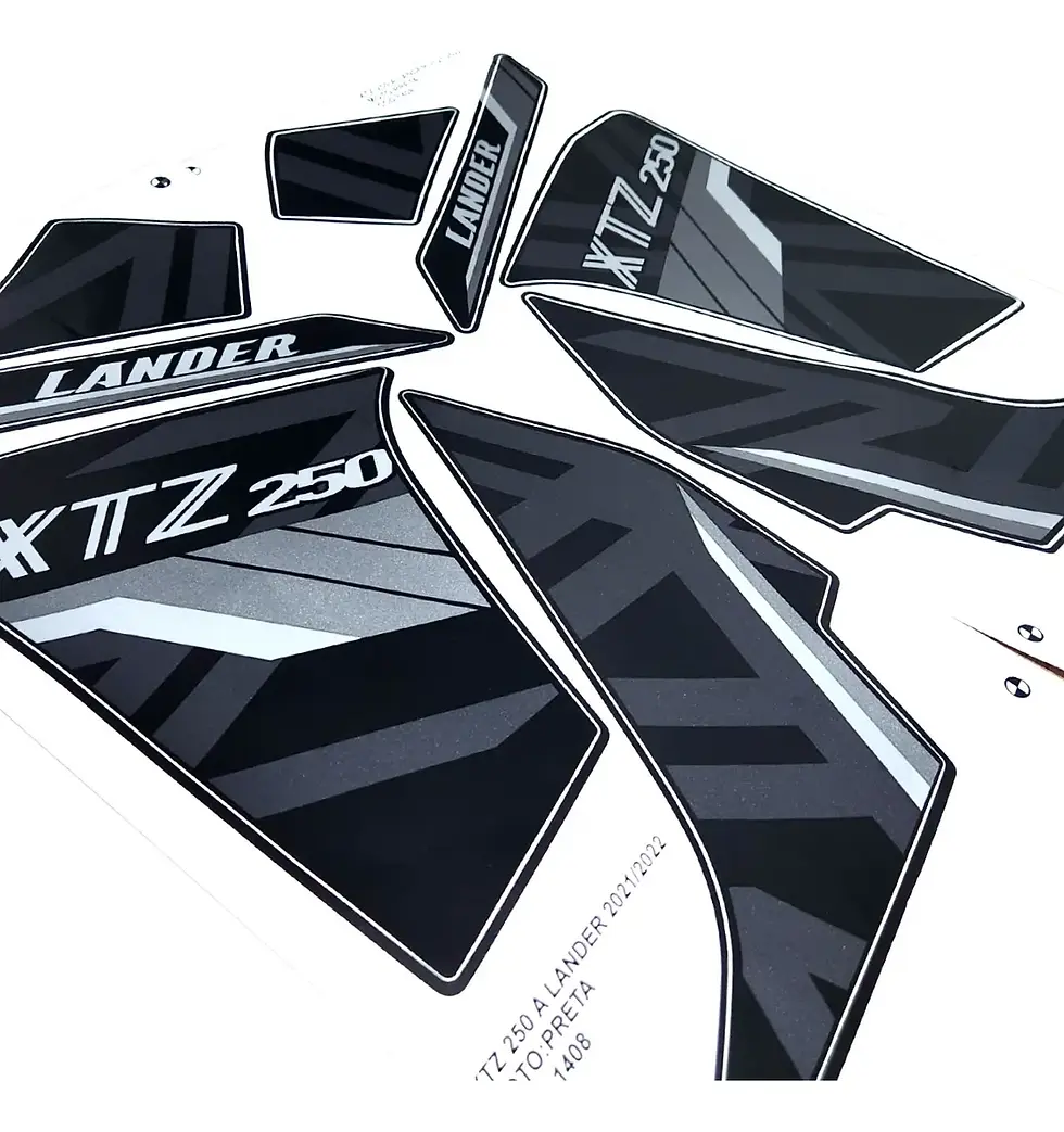 Miniatura: Kit Adesivos Xtz 250 Lander 250 2021 2022 Preta