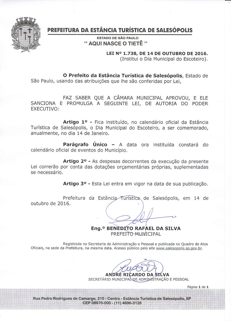 Dia Municipal do Escoteiro