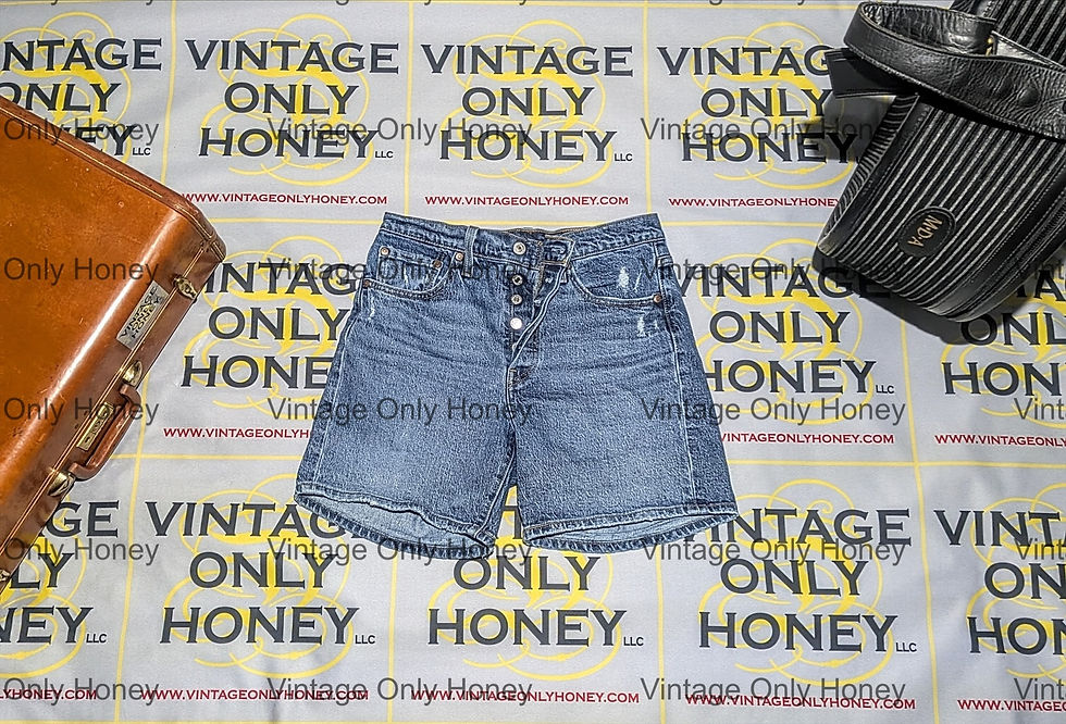 Thumbnail: LEVI'S Big E 501 Button Fly Denim Shorts